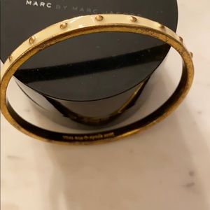 Kate Spade Cream Gold Studded Bangle Bracelet